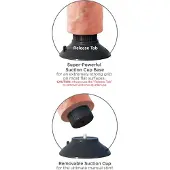 King Cock Realistische Vibrator - 20 cm