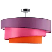 LINDBY Plafondlamp , Melia, dimbare, Meerkleurig, Woonkamer, Stof, Modern