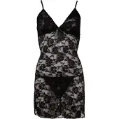 Erotic Treasure Doorschijnende Zwarte Neglige