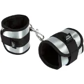 Fifty Shades of Grey – Totally His Handboeien – Zacht Velvet - Zilver