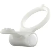 Dorcel - vibrerende penisring - glow in the dark - wit
