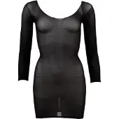 NO:XQSE - Transparante catsuit met lange mouwen - zwart - S/L
