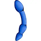 Chrystalino Superior Glazen Dildo - Blauw