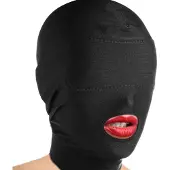 XR Brands Masker met Open Mond - Zwart