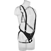 King Cock Pipedream - Hollow Strap On 11 Inch - Strap On Harness Lichte Beige