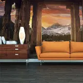 Artgeist Fotobehang XXL - Trail of rocky temples