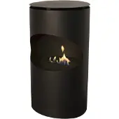 Xaralyn Silo verrijdbare bio-ethanolhaard - ronde openhaard - vrijstaande haard - sfeerhaard - 2 KW verwarming