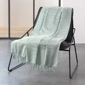 B-home-interieur.be Wicotex - Plaid - Dekens- Lilia - Afmeting 180x220 cm Groen - Zomer plaid