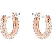 Swarovski Oorbellen 'Dextera' rose-goud / zilver / transparant
