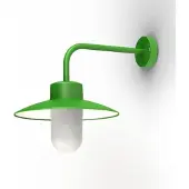 Roger Pradier Belcour Wandlamp Model 9 Green Yellow | Frosted