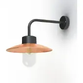 Roger Pradier Belcour Wandlamp Model 9 Lacquered Brushed Copper | Clear