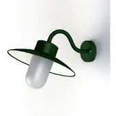 Roger Pradier Belcour Wandlamp Model 1 British Green | Frosted