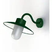 Roger Pradier Belcour Wandlamp Model 1 Fir green | Frosted