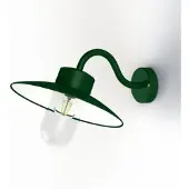 Roger Pradier Belcour Wandlamp Model 1 Fir green | Clear