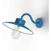 Roger Pradier Belcour Wandlamp Model 1 Matt Azure Blue | Clear