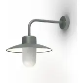 Roger Pradier Belcour Wandlamp Model 9 Metal Grey | Frosted