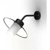 Roger Pradier Belcour Wandlamp Model 8 Dark black | Frosted