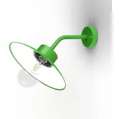 Roger Pradier Belcour Wandlamp Model 8 Green Yellow | Clear