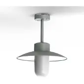Roger Pradier Belcour Plafondlamp Model 2 Metal Grey | Frosted