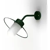 Roger Pradier Belcour Wandlamp Model 8 British Green | Frosted