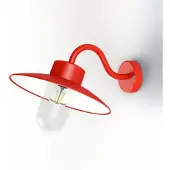 Roger Pradier Belcour Wandlamp Model 1 Traffic red | Clear