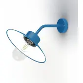 Roger Pradier Belcour Wandlamp Model 8 Matt Azure Blue | Clear