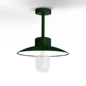 Roger Pradier Belcour Plafondlamp Model 2 British Green | Clear