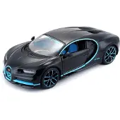 Maisto auto Bugatti Chiron 1:24 zwart/blauw