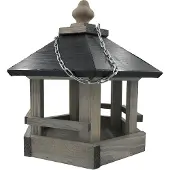 Garden Spirit Voederhuisje Hangend Voederhuis - Zeshoek Grijs - - RL - Vogelvoederhuisje voor Vogels
