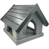 Garden Spirit Voederhuisje Staand Voederhuis - Kapel Grijs - - GSKTL - Vogelvoederhuisje voor Vogels