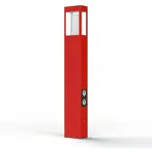 Roger Pradier Tetra Model 4 Sokkellamp Traffic red | E27 70W + Plug
