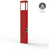 Roger Pradier Tetra Model 4 Sokkellamp Tomato red | Built-in LED Symetric 12W + Plug