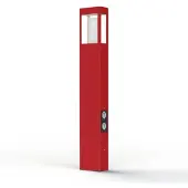 Roger Pradier Tetra Model 4 Sokkellamp Tomato red | E27 70W + Plug