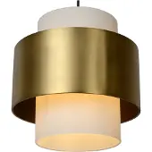 Lucide FIRMIN - Hanglamp - Ø 30 cm - 1xE27 - Mat Goud / Messing