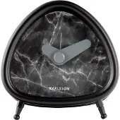 Karlsson Alarm Clock Triangle marble look - black