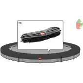 Berg Trampoline Rand Favorit inground 380 cm Grijs