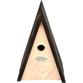 Esschert Design Vogelhuisje Wigwam - Zwart- Nestkastje - - Houtkleur - NK87