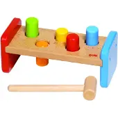 Goki Klopbank - Kleuren - 21X9X8,5Cm - Hout