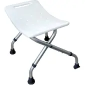 Able 2 Opvouwbare douchekruk - Lichtgewicht aluminium - Verstelbare hoogte 37-41 cm - Wit