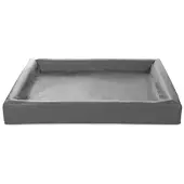 Bia bed kunstleer hoes hondenmand grijs 120x100x15cm