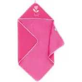 Lief! badcape 75x75 cm donkerroze