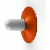 Roger Pradier Cooper Model 1 Wand/plafondlamp Pure orange | Frosted Glass