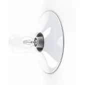 Roger Pradier Cooper Model 1 Wand/plafondlamp White Enamelled Steel | Clear Glass