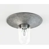 Roger Pradier Cooper Model 1 Wand/plafondlamp Fern Green | Frosted Glass