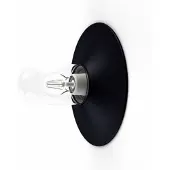 Roger Pradier Cooper Model 1 Wand/plafondlamp Velvet Black | Clear Glass
