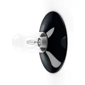 Roger Pradier Cooper Model 1 Wand/plafondlamp Black Enamelled Steel | Clear Glass