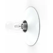 Roger Pradier Cooper Model 1 Wand/plafondlamp Traffic White | Clear Glass