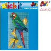 Stick-It Bonte Ara/Papagaai, ca. 1.600 steentjes, compatibel met Ministeck