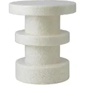 Normann Copenhagen Bit stool stack white/white bijzettafel