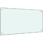 vidaXL Spatscherm keuken 80x40 cm gehard glas melkwit